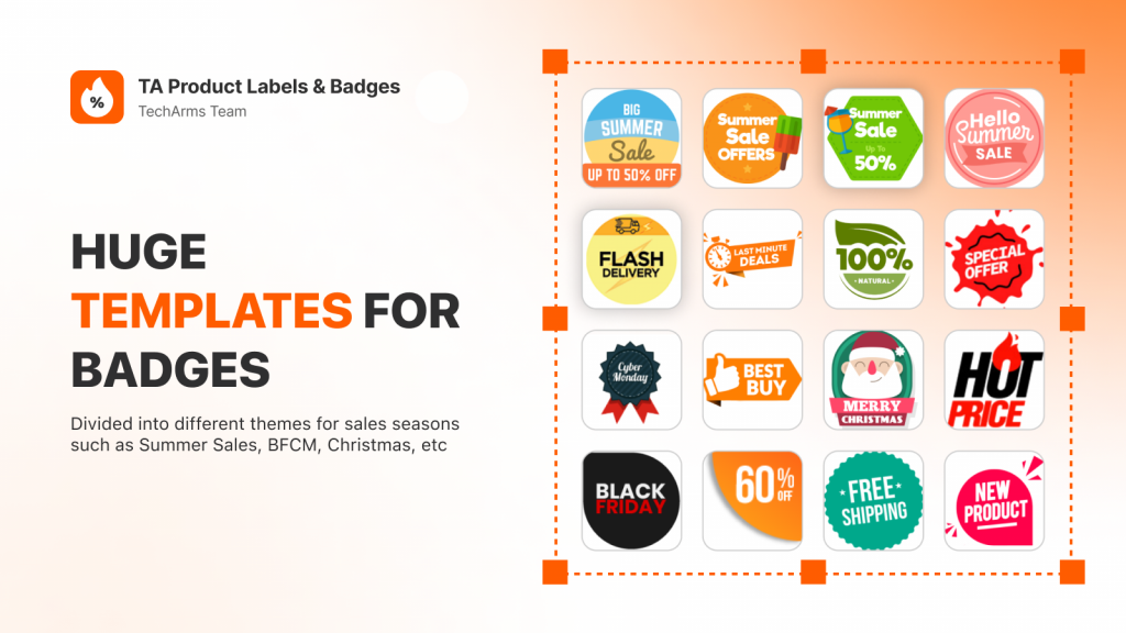 product badges for ecommerce store