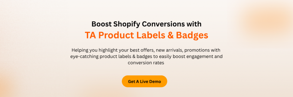 Get demo for TA product labels & badges
