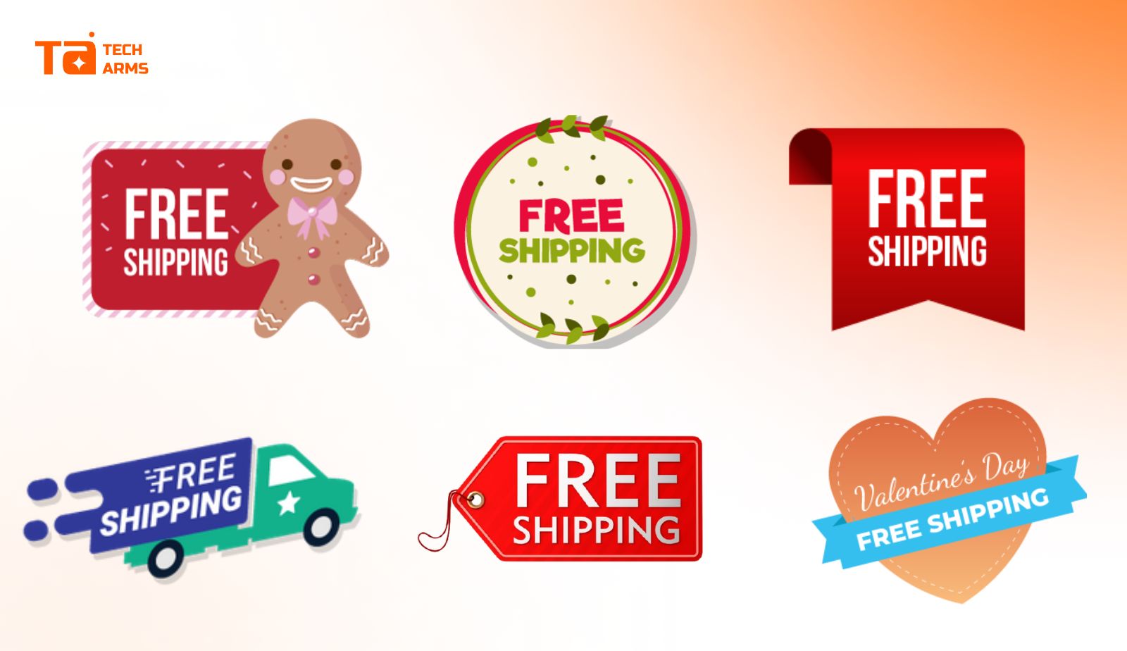 free shipping badges