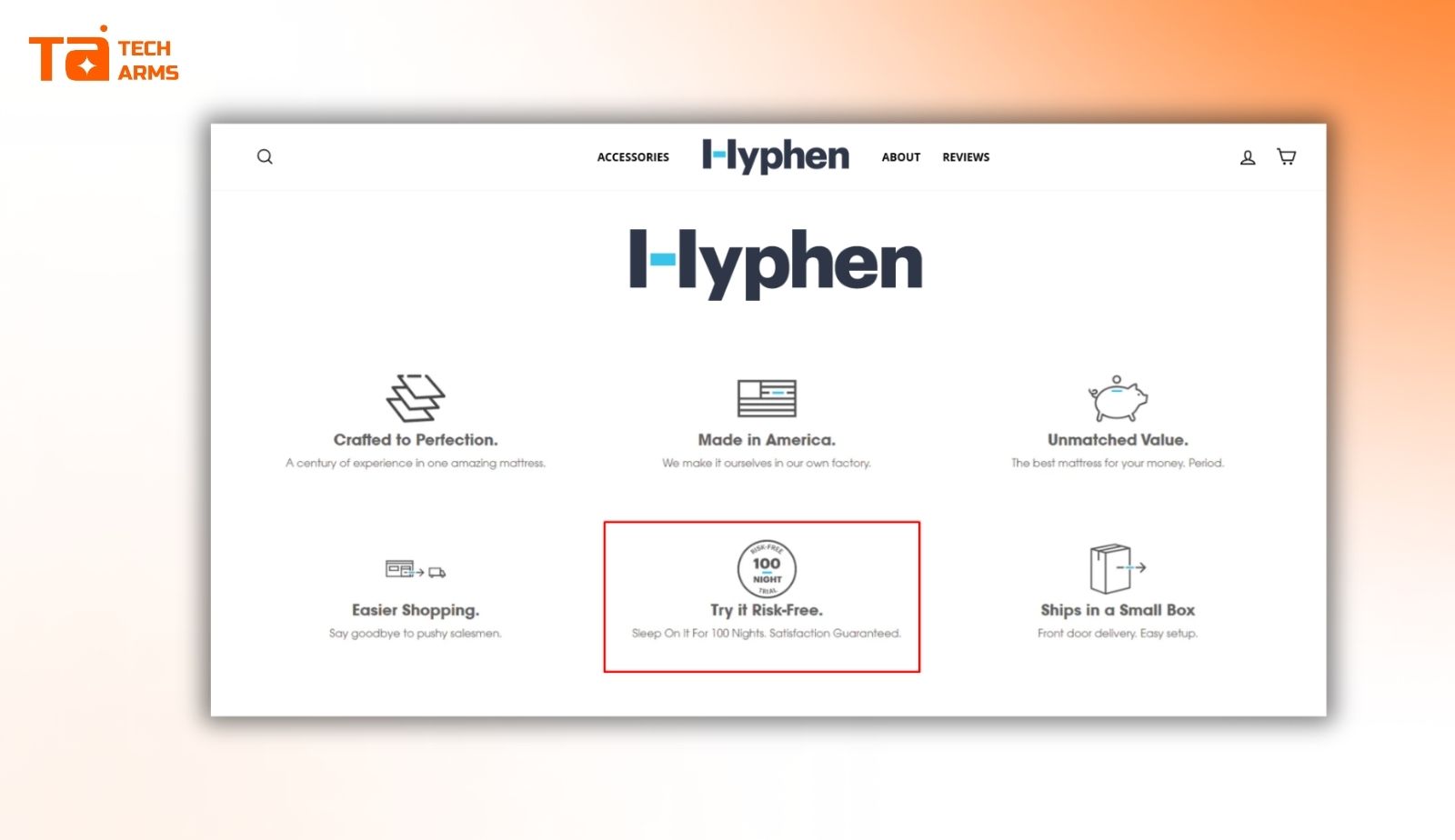 Hyphen money back guarantee badges