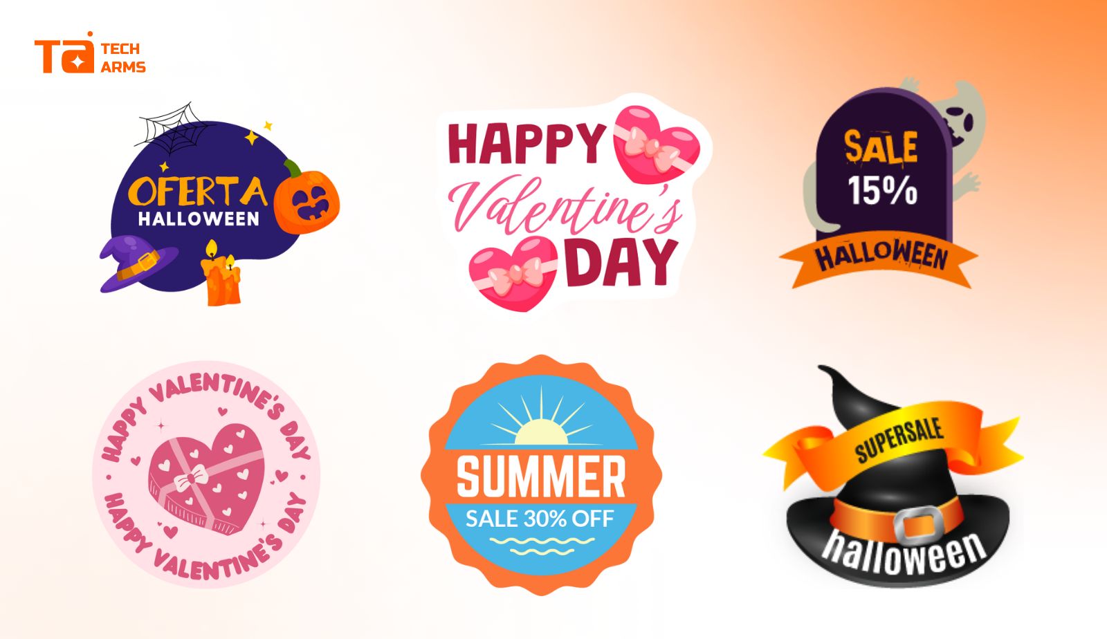 seasonal or holiday badges