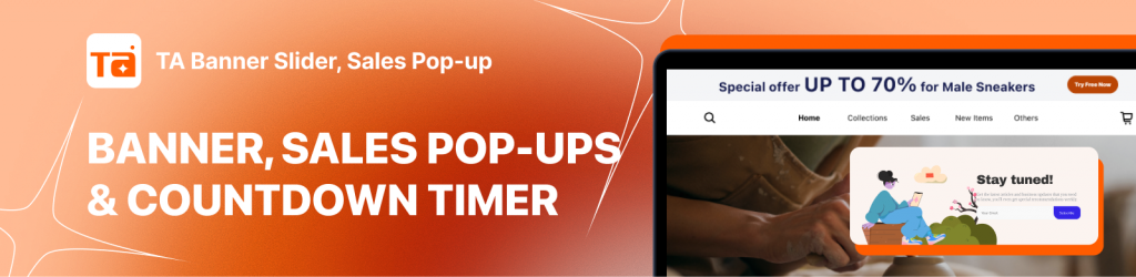 TA banner slider, Sales Popup