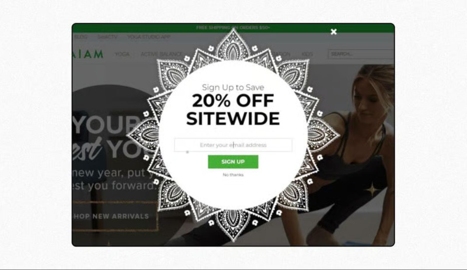Gaiam Breaking Banner Blindness with Design