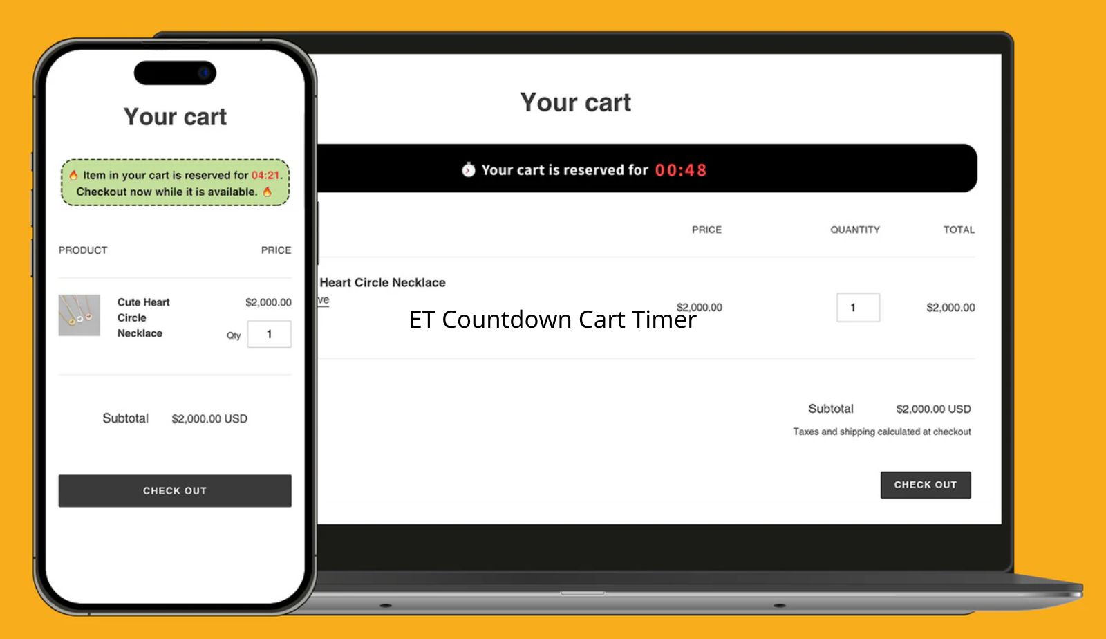 ET Urgent Cart Countdown Timer