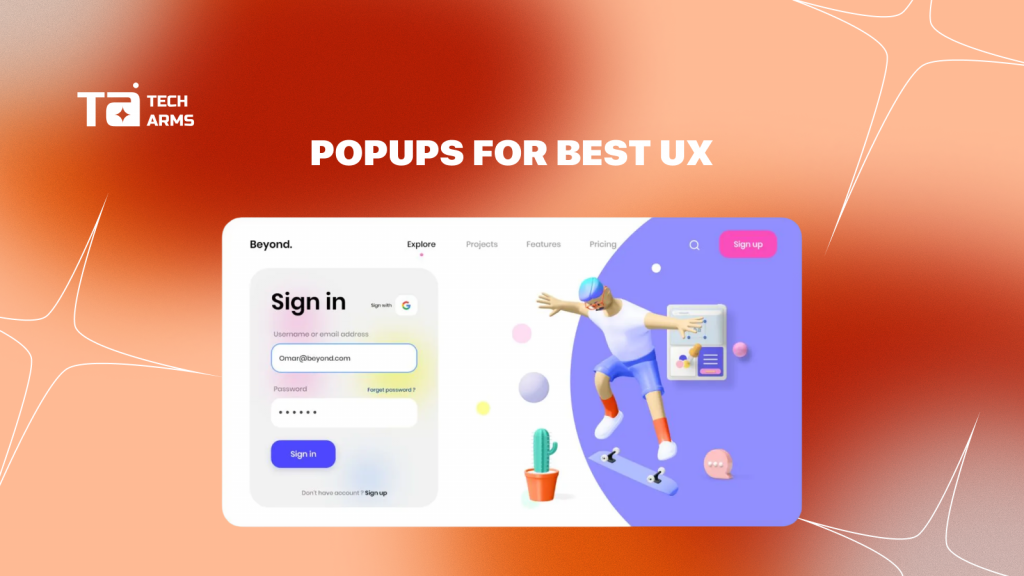 popups for user experience
