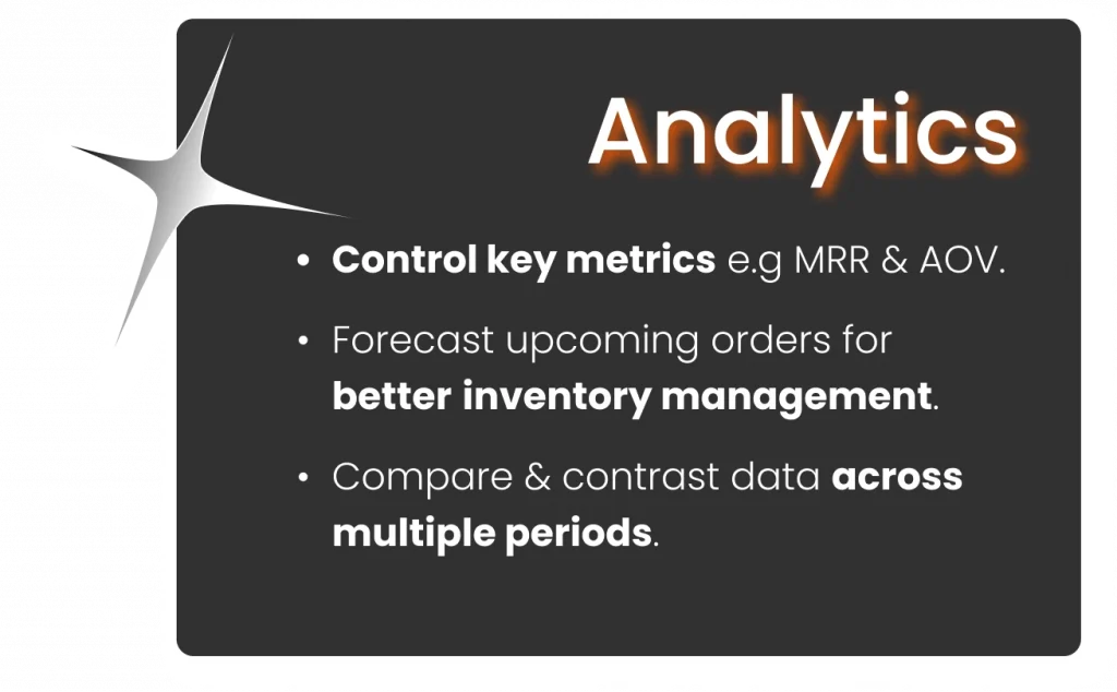 Subscription analytics: MRR, AOV and order forecasts