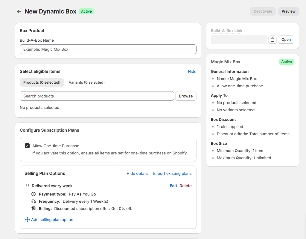 fill out box information