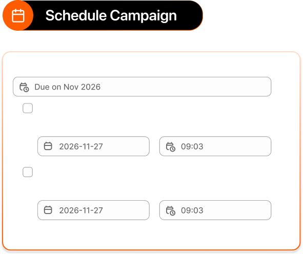 Schedule preorder campaign