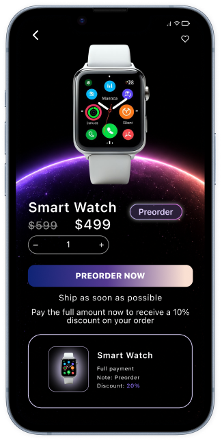 Preorder campaign