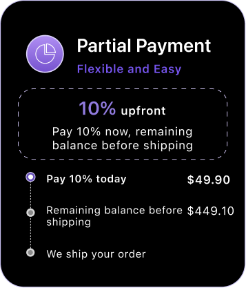 Partial payment