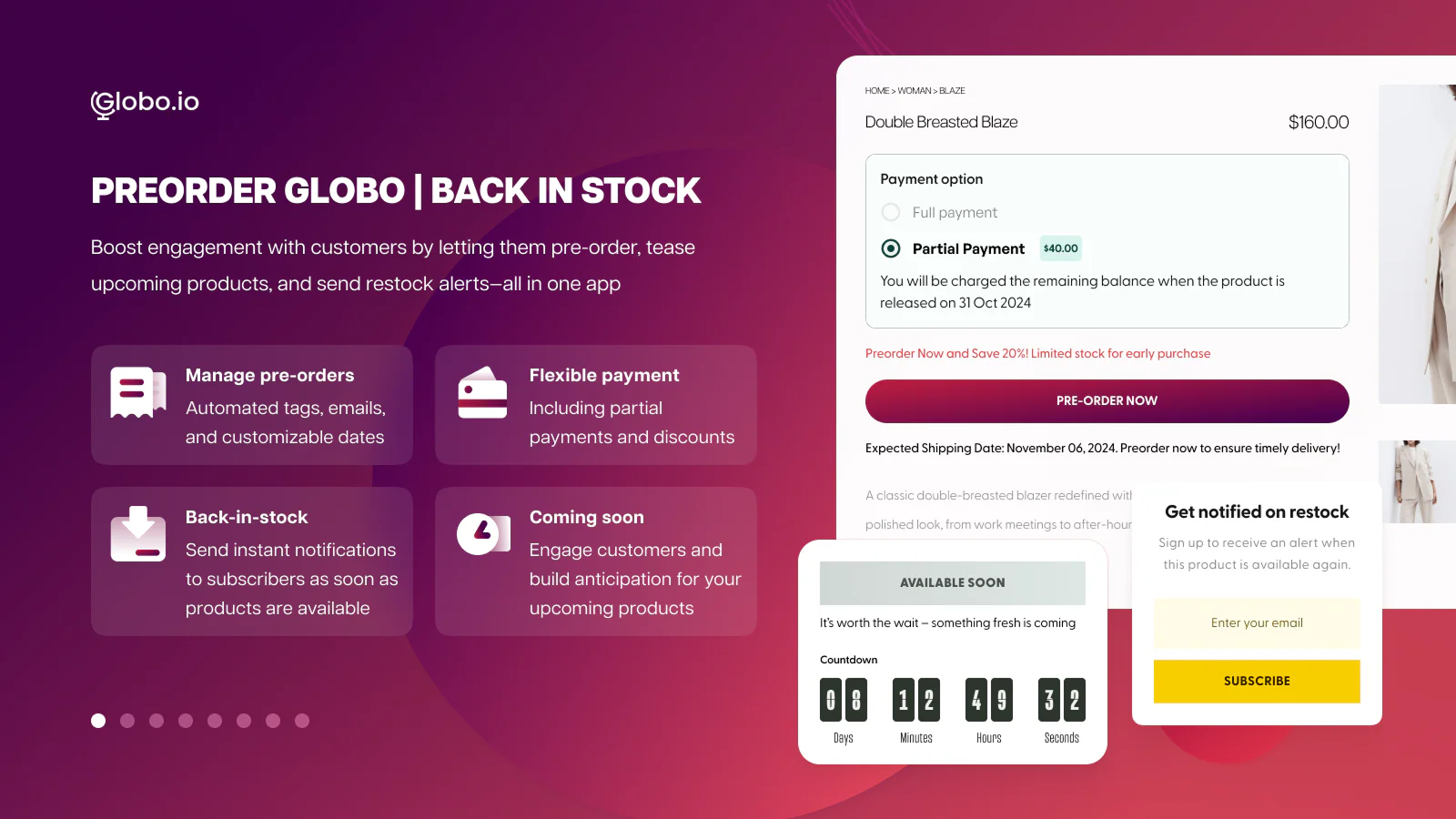 PreOrder Globo Back in Stock