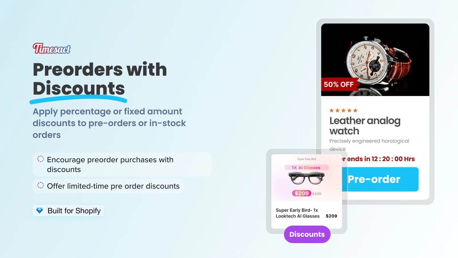 
Preorder Now Presale Timesact