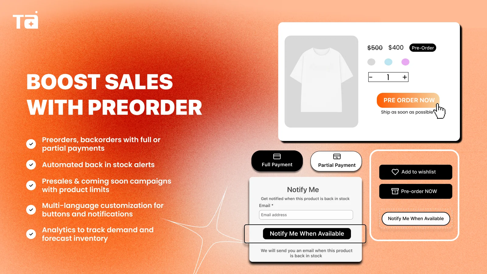 TA Preorder & Back In Stock